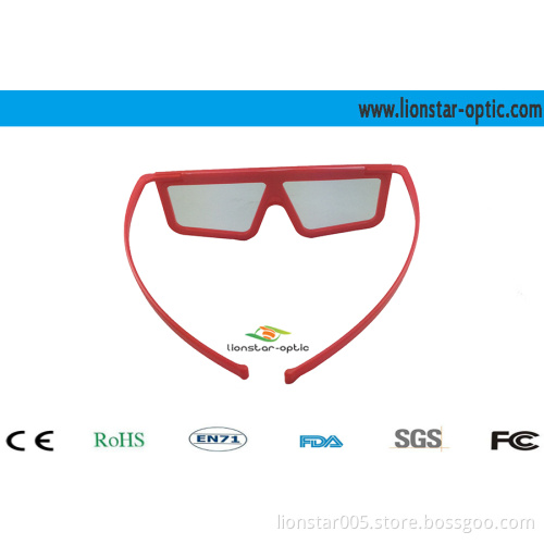 Linear polarized 3d glasses for cinema